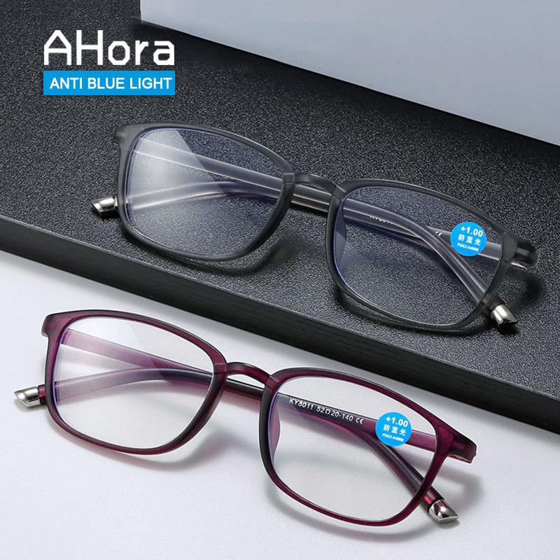 

Sunglasses Ahora Ultralight TR90 Reading Glasses Unisex Retro Blue Light Blocking Presbyopia Anti Ray Presbyopic Eyewear Men