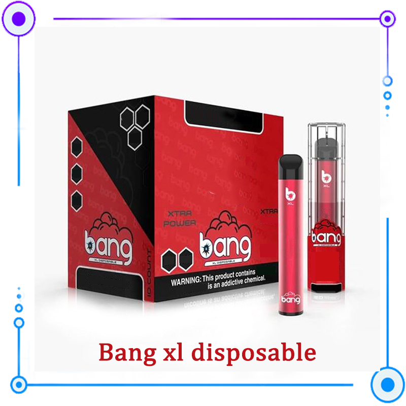 

Newest BANG XL Disposable Vape Device 450mAh Battery 6ml Pods Empty Original Vapors Kit wholesale 16 color