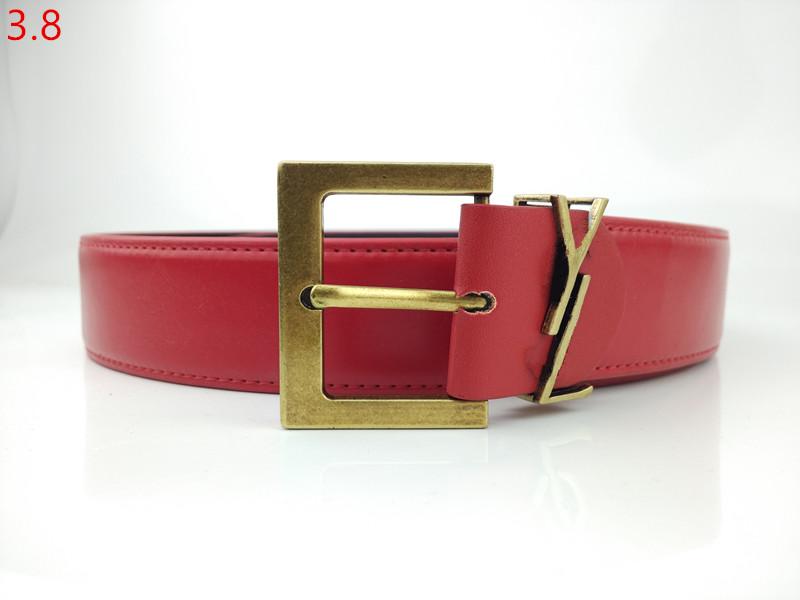 

Fashion Classic Men Designers Belts Womens Mens Casual Letter Smooth Buckle Belt Width 3.8cm With box, A gift box