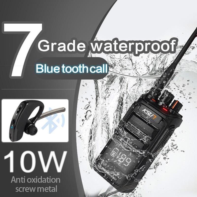 

Walkie Talkie Trucker Bluetooth-compatible Wireless Set Radio Receiver Station Professional Communicator Handy Intercom KSUN P80