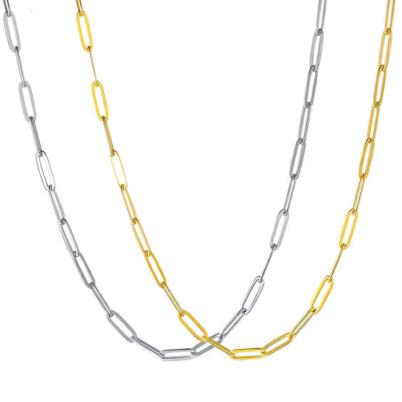

Stainless Steel Hip Hop Necklace Men and Women Fashion Jewelry, Silver