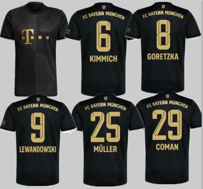 

20 21 Bayern Munich soccer jersey LEWANDOWSKI SANE 2021 2022 football shirt HERNANDEZ GORETZKA GNABRY camisa de futebol top thailand men Size S-4XL
