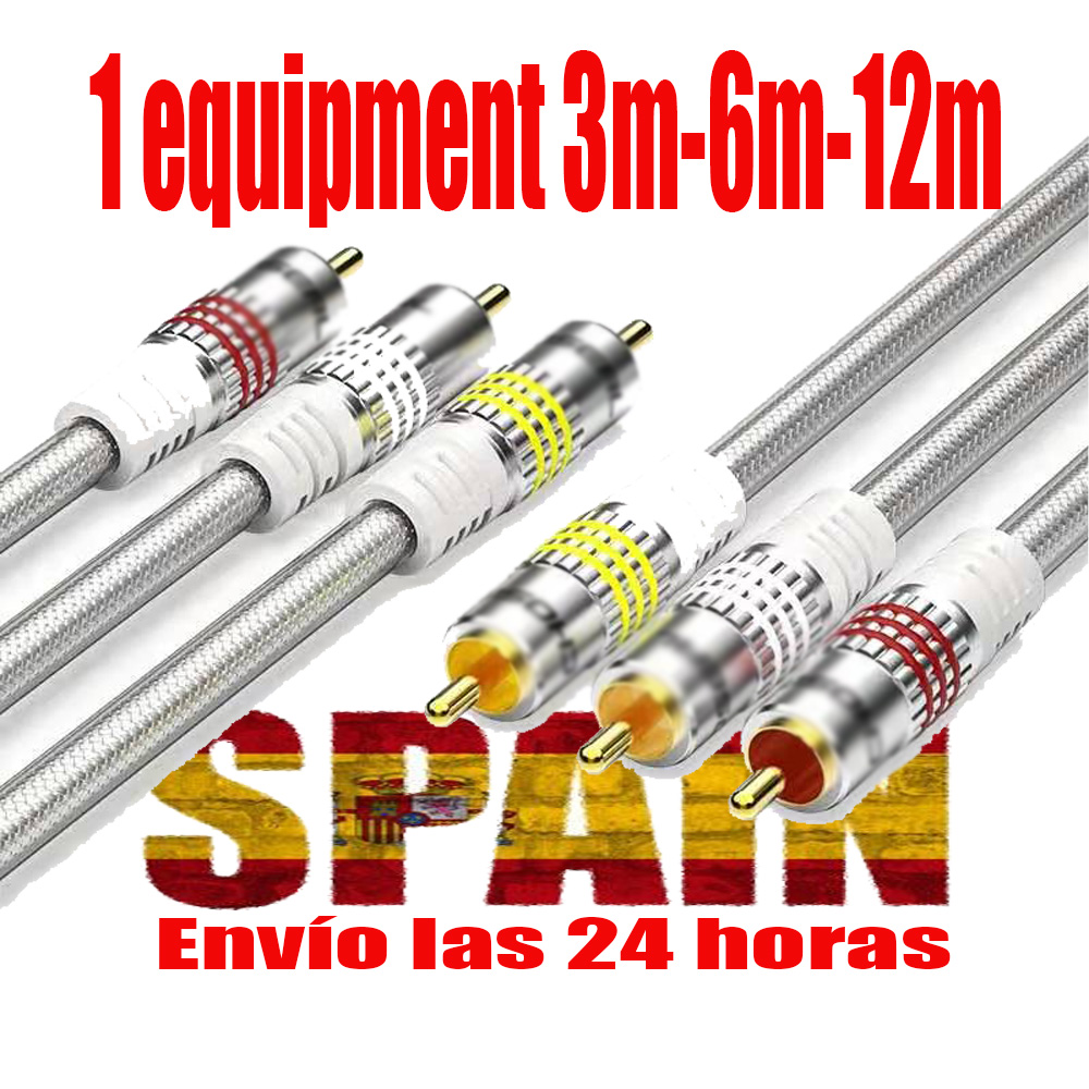 Multicolor European 4K HD video data cable, compatible with M3U, cccam supports 24-hour delivery in Spain-image-731407577