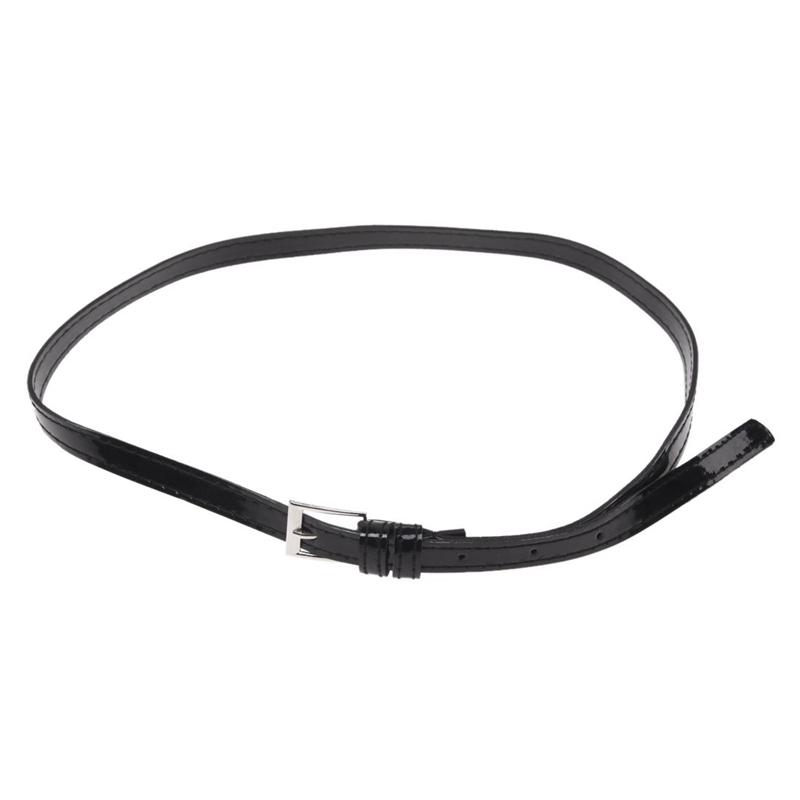 

Belts MYTL Lady Thin PU Leather Belt Dress - Black, Black;brown