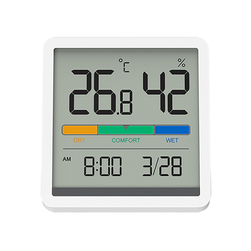 

Xiaomi Smart Devices Mijia Miiiw Temperature And Humidity Clock Home Indoor High-Precision Baby Room C/F Temperature Monitor 3.34inch Big LCD Screen