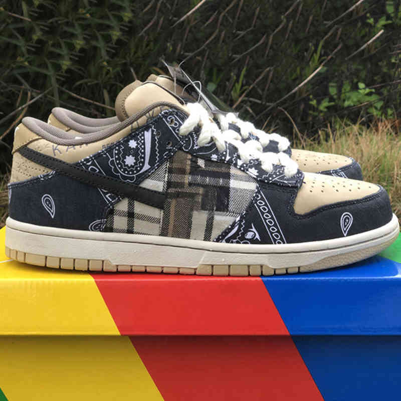 

Shoes SB Beige Scotts Parachute Dunk Petra Travis CT5053-001 Low Brown Black