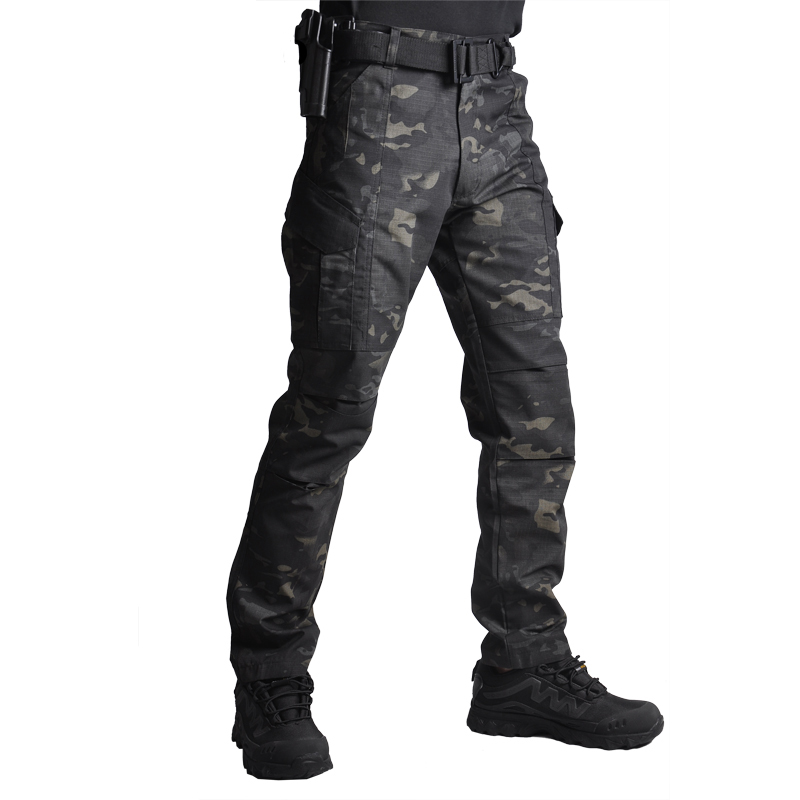 

Outdoor Pants Army Style Men's Cargo Airsopft Tactical Male Camo Joggere Plus Size Men Hiking Camouflage Black