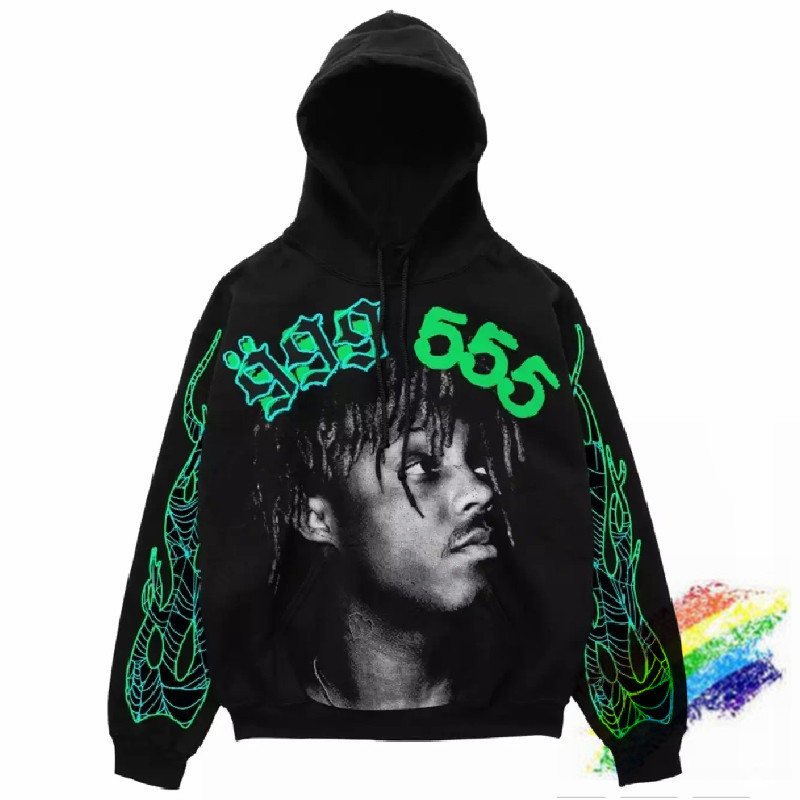 Sweats à capuche pour hommes Sweatshirts Green Orescent Sp5der Young Bandit 5555 Sweat à capuche Ange des Femmes Hommes Meilleures qualité Spider
