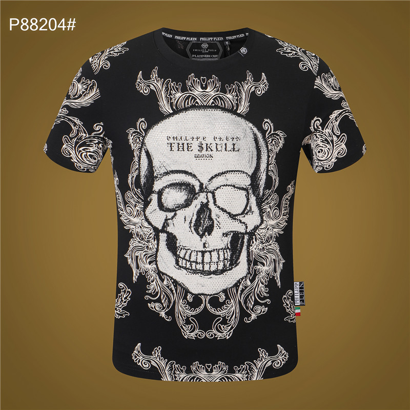 

2021 Men's short sleeve T-shirt summer trend versatile silk ice feeling thin clothing wear, White;black
