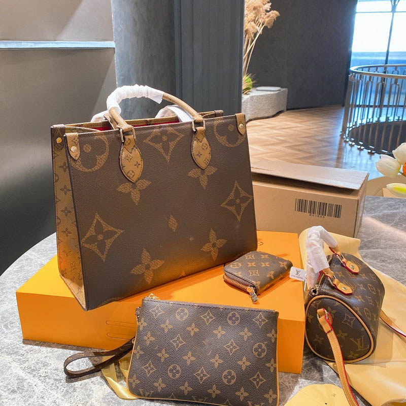 

Designer handbag luxury 4-piece handbag high quality ladies chain shoulder bag patent leather diamond luxury evening bag messenger bag