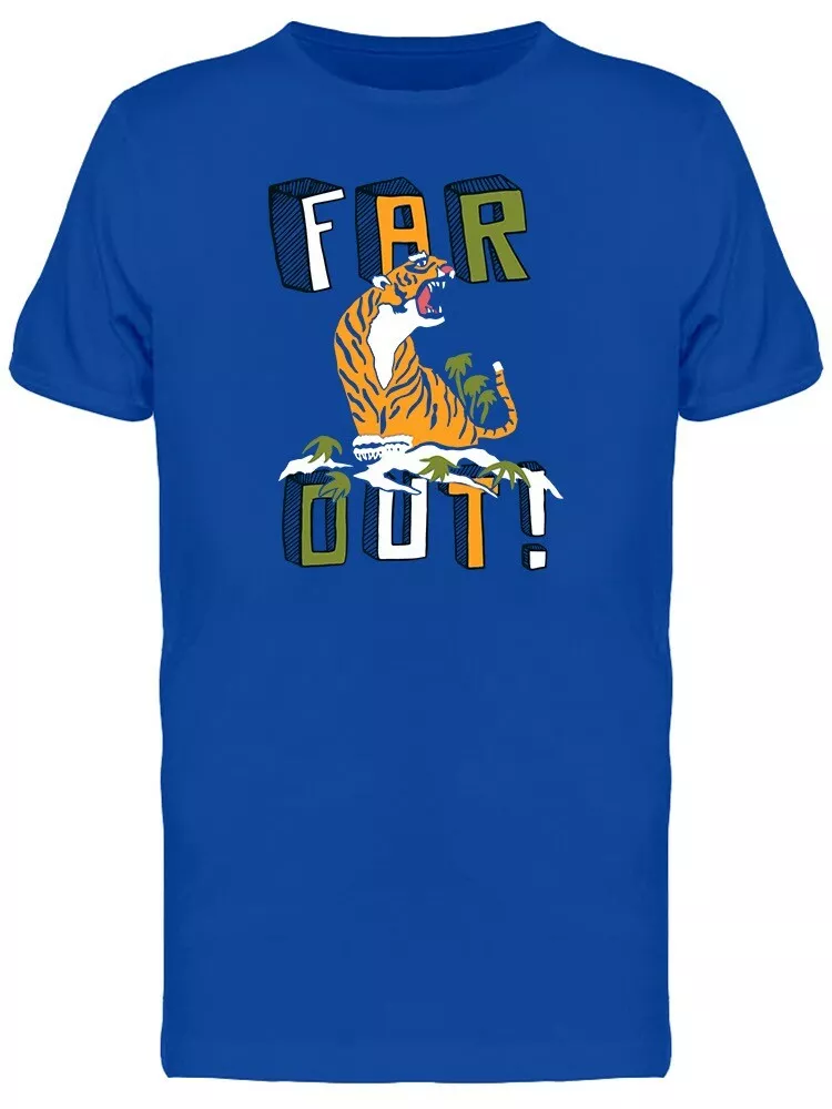 

Retro Tiger Far Out Graphic Men' Tee -Image by Shutterstock, Mainly pictures
