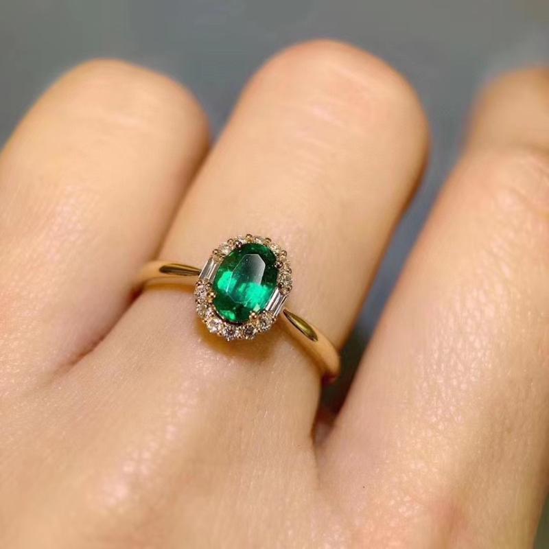 

Cluster Rings 100% Natural And Real Emerald Ring 925 Sterling Silver For Men Or Women Wedding Gift