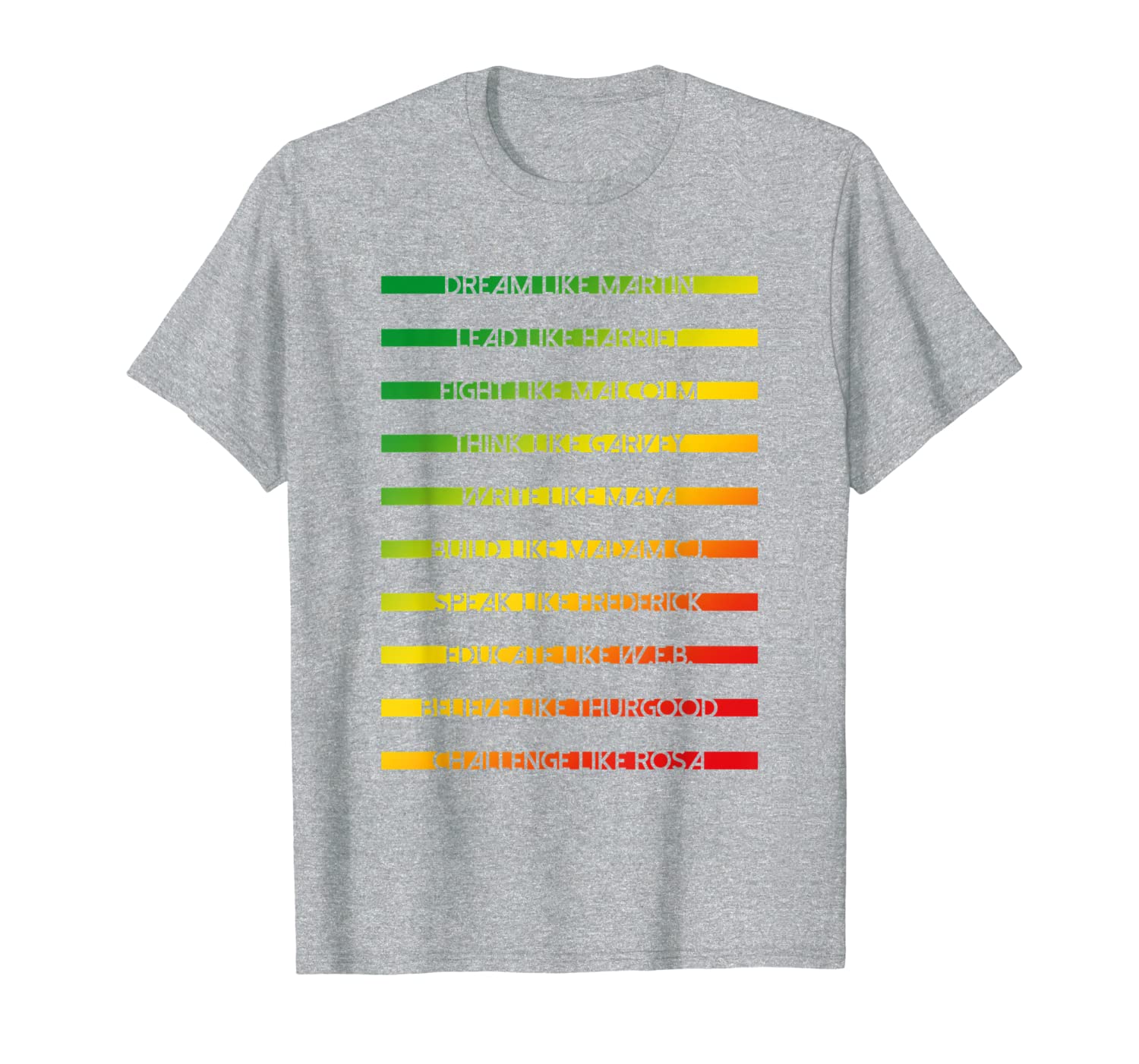 Men Women Inspirational Black History Influential Leaders T-Shirt-image-702194150