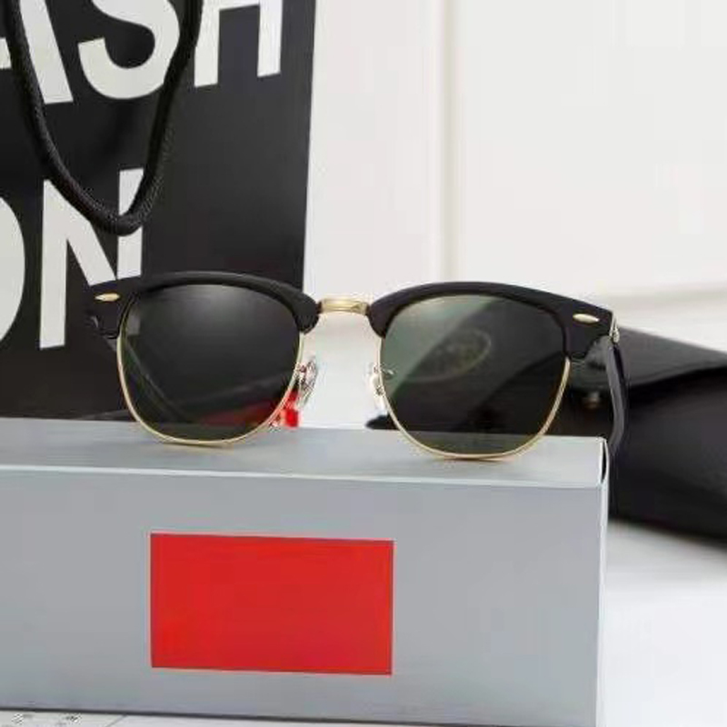 

2021 New vintage half-frame Sunglasses Classic Men and women pilot designer UV400 glasses Polarized sunglasses uv protection 9 styles