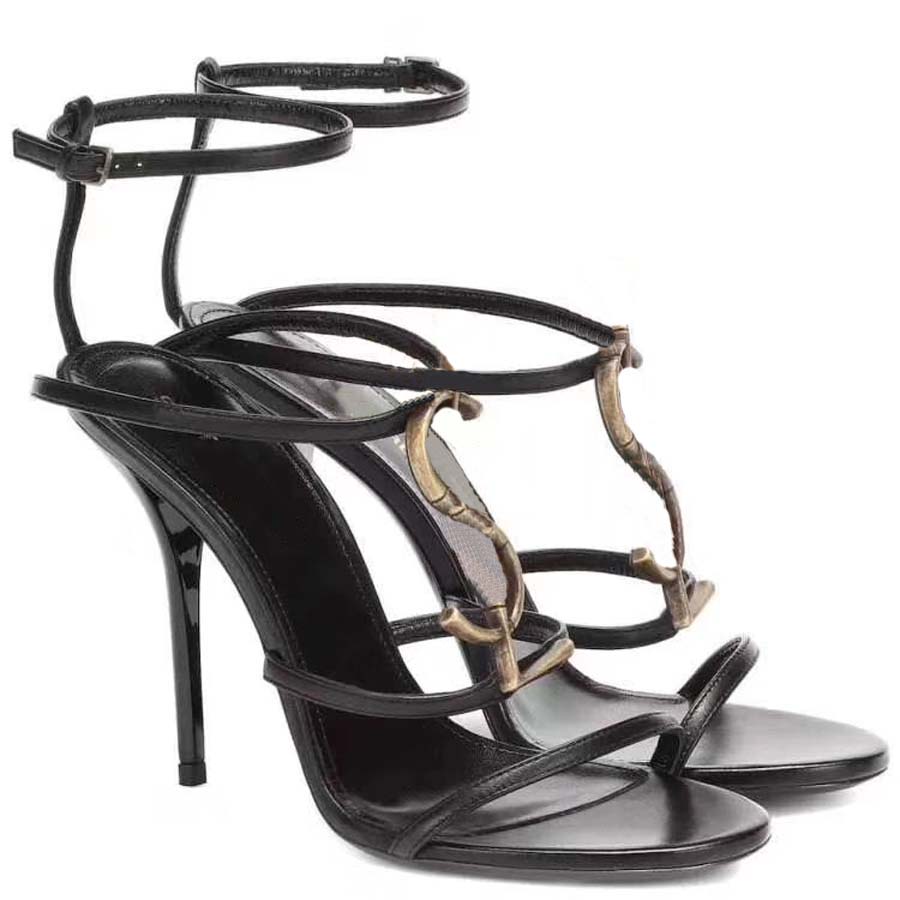 

With Box! Classic High Quality Stiletto Heels Sandals fashion heel Women shoes Dress shoe ladies shoes, Black