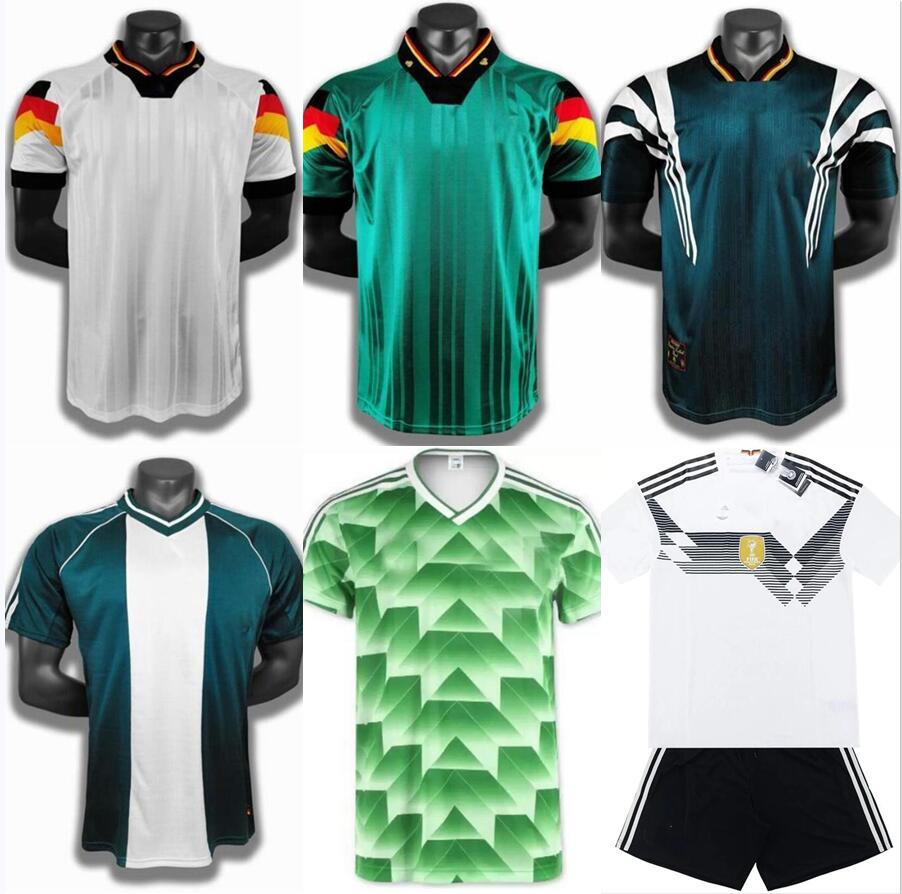 

1990 1992 1994 1998 1988 2018 soccer jersey Germany Retro Littbarski BALLACK KLINSMANN Matthias home away shirt KALKBRENNER JERSEY 1996 2004, 2014