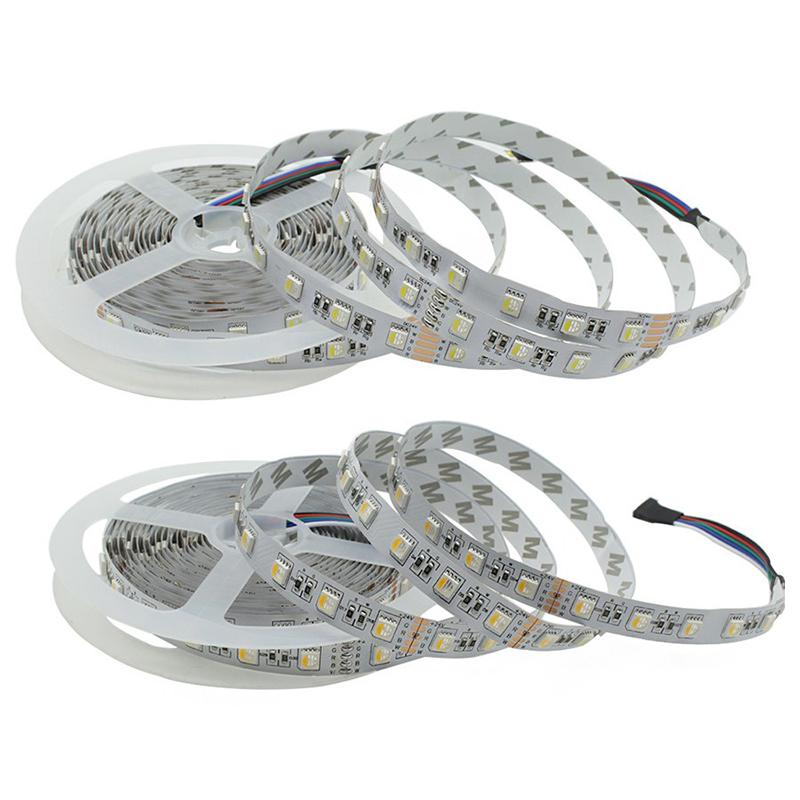 

Strips 4 Colors In 1 Led RGBW RGBWW Strip Waterproof DC 12V SMD 60LED 5m/Roll RGB+White/Warm White String Ribbon Light