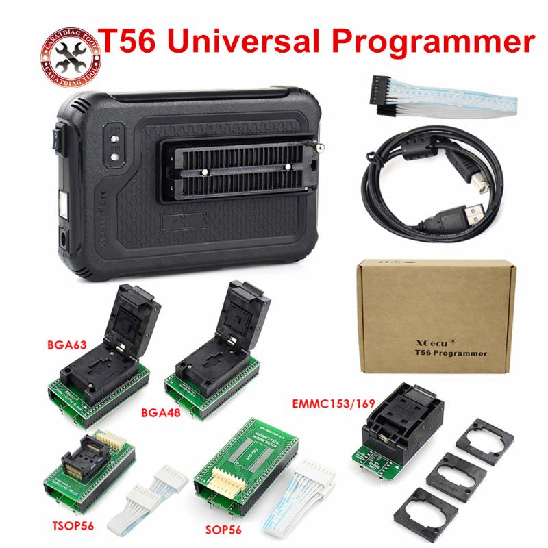 

Diagnostic Tools Original XGecu T56 Programmer 56 Pin Drivers Support 20000+ ICs For PIC/NAND Flash/EMMC TSOP48/TSOP56/BGA+5 Adapters
