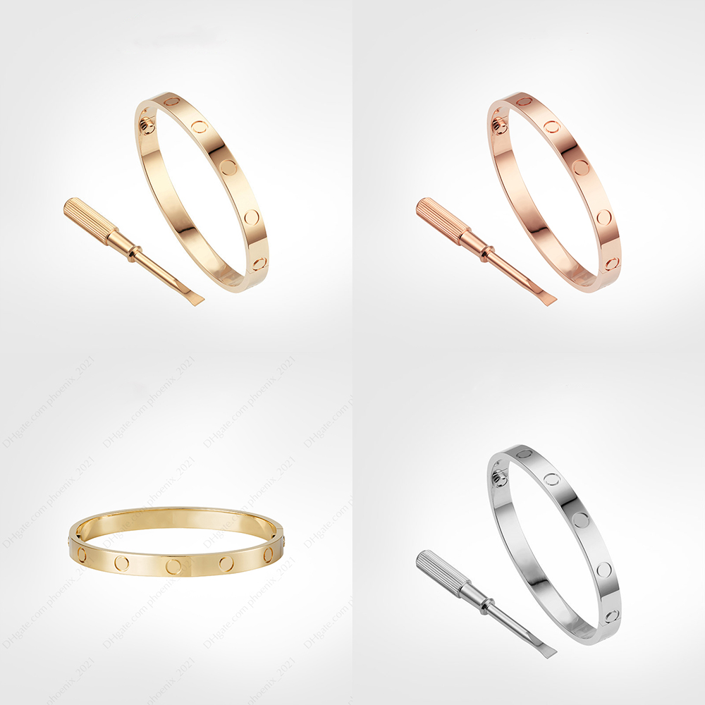 

love screw bracelet 5.0 designer classic mens gold bracelet 2020 luxury jewelry women Titanium steel Gold-Plated Never fade Not allergic -G