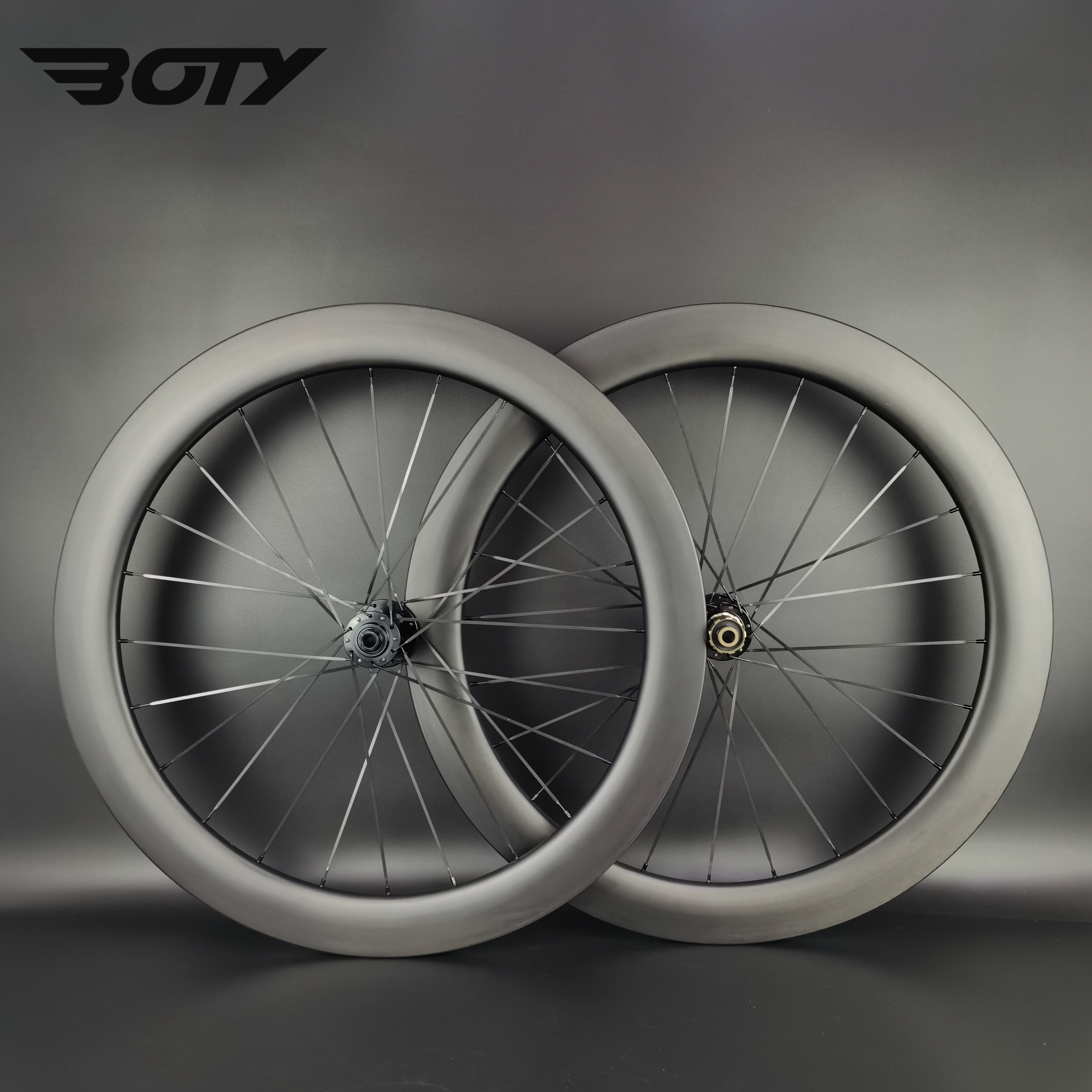 

700C Road disc brake carbon wheels 60mm depth 25mm width bike clincher/tubular/Tubeless Bicycle wheelset with UD matte finish