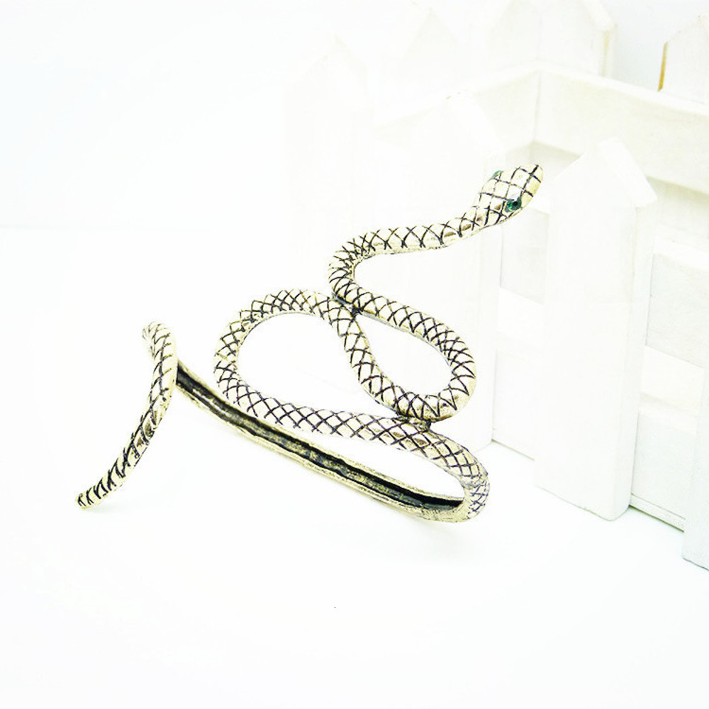 

Hand catenary Hand jewelry personality exaggeration make old snake palm bracelet, Golden;silver