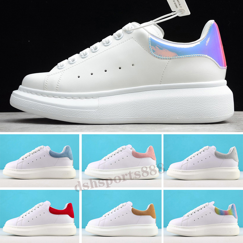 

2021 Leather Shoes Sneakers oversiezd espadrilles Men Women flats cushioned espadrille flat White black Platform Cushion Sole Casual, Factory outlet