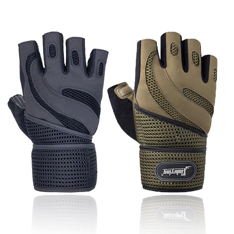 

Sports Gloves Crossfit Breathable Fitness Weightlifting Exercise Bodybuilding Dumbbell Workout Gym Training -40, Black