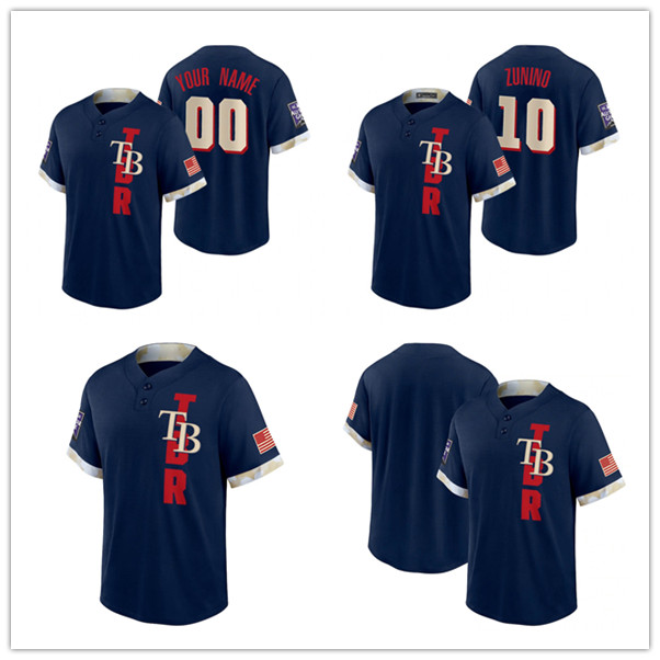 

Rays Mike Zunino Navy 2021 Tampa Bay All-Star Game Replica baseball Jersey, Black