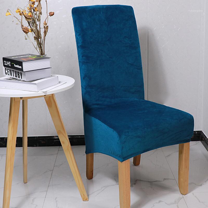 

Size Chair Covers Spandex Solid Color Dining Anti-dirty Stretch Cover Kitchen