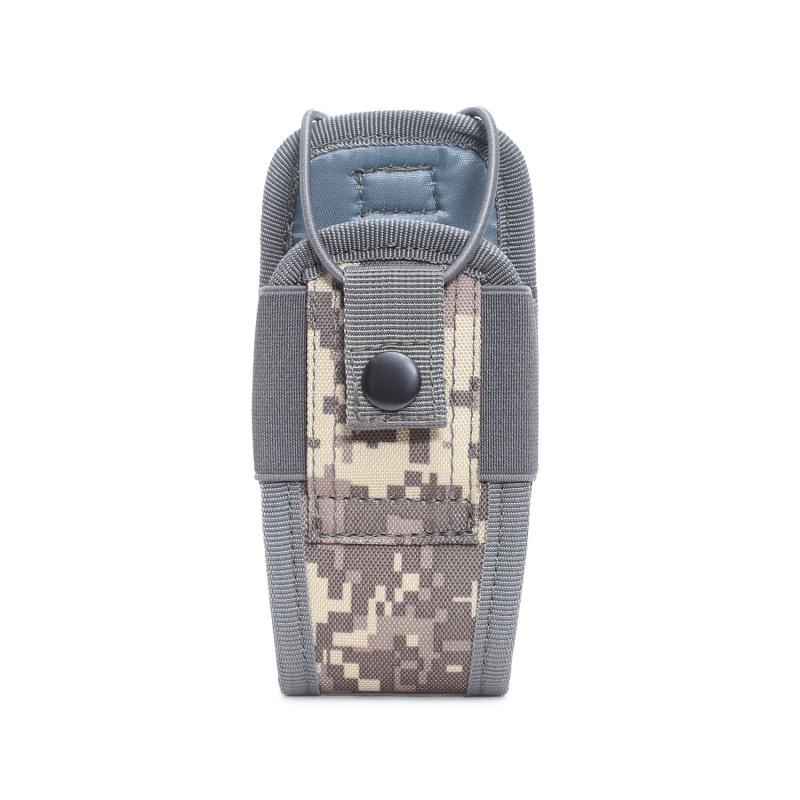 

Stuff Sacks 1000D Nylon Outdoor Pouch Tactical Sports Molle Radio Walkie Talkie Holder Bag Magazine Pocket, Light grey