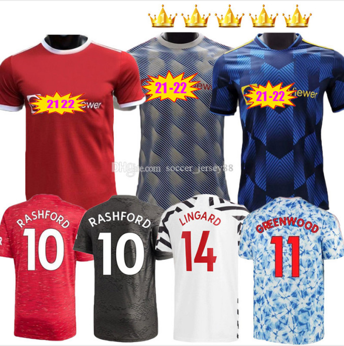 

Manchester 2021 2022 soccer jerseys 2021-22 UNITED CAVANI UTD VAN DE BEEK B. FERNANDES RASHFORD football shirts  21 22 HUMANR man + kids kit fourth, Adult home