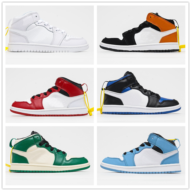 

2021 Kids 1 basketball shoes 1s Boys Girls High Light Boy Girl Trainer Sneakers Children Athletic Shoe 25-35, #15