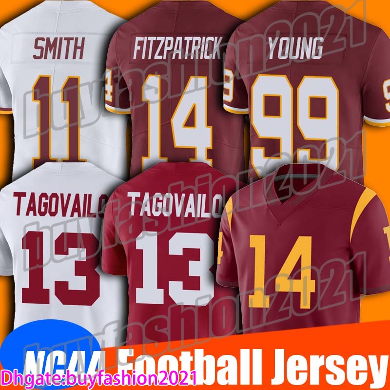 

14 Ryan Fitzpatrick Jersey NCAA College Football 11 Alex Smith Jerseys 99 Chase Young 24 Antonio Gibson Jersey Landon Collins Ryan Kerrigan, Black;red