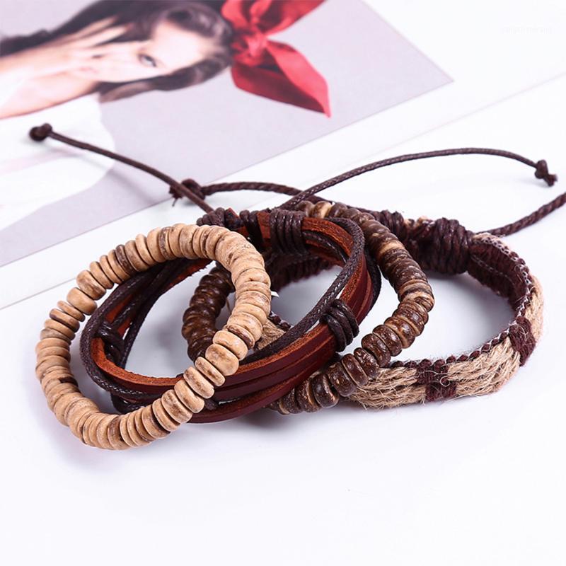 

Braided Bracelet Vintage Multi-layer Leather Jewelry Gift Fashion Bangle