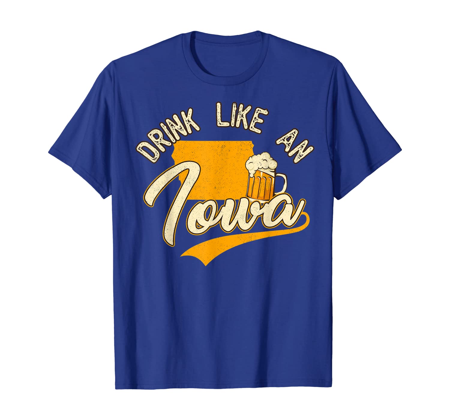 

vintage drink like an iowa beer t-shirt, White;black