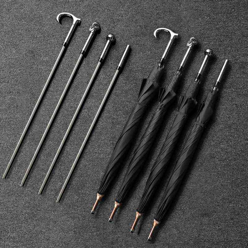 

Business Japanese Umbrella Sword Katana Black Adult Long Handle Fashion Umbrella Uv Protection Sombrilla Playa Rain Gear BD H1221