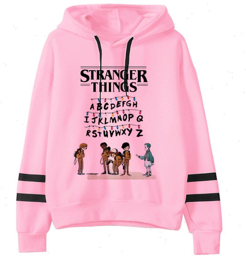 

women hoodies brand spring autumn stranger things season 3 hoodie men woman hooded harajuku hip hop male female pullover, Black