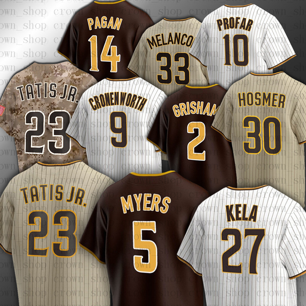

23 FERNANDO TATIS JR. Baseball Jerseys San 5 Wil Myers Diego Manny Machado Padres Keone Kela Eric Hosmer Blake Snell Trent Grisham Kirby Yates Kinsler Joe Musgrove xzz, Men(jiao shi)