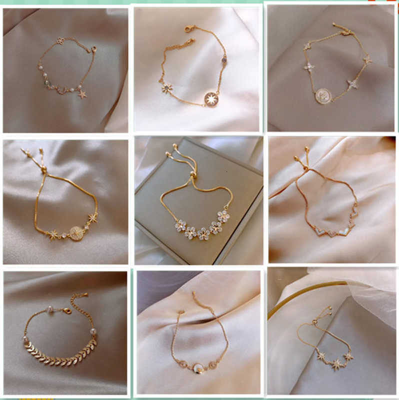 

Korean Advanced Feeling Women's Net Red Tassel Bracelet, Golden;silver