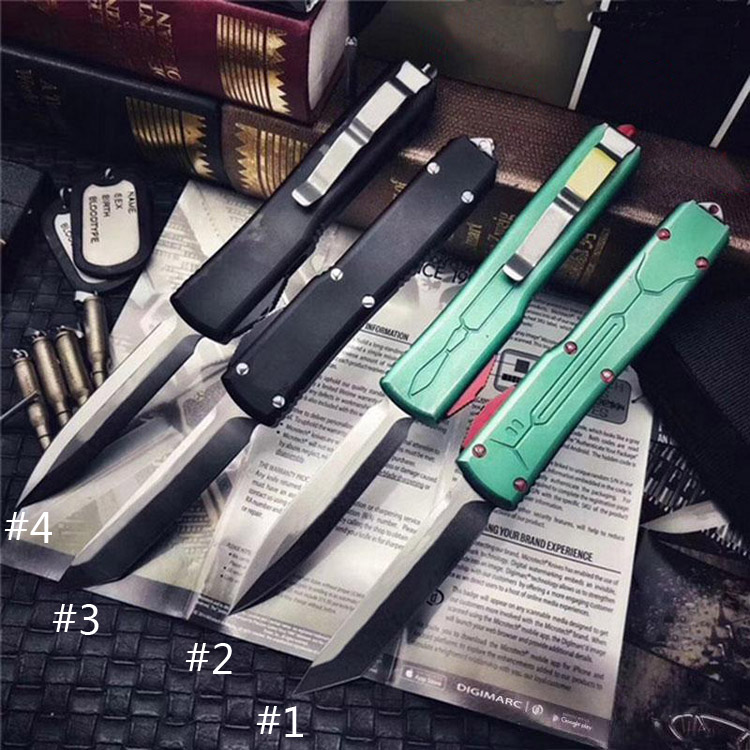 

Special ! Automatic MT Bounty Hunter knives UT85/70 VG10 Blade Hal0 V Outdoor Camping A07 Knife