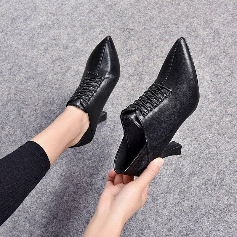 

Sandals Autumn fashion Shoes Woman High Heels Women's Pumps Patent Leather Shoe Thick Heel Fashion Pointed toe Stiletto 2021 X3MW