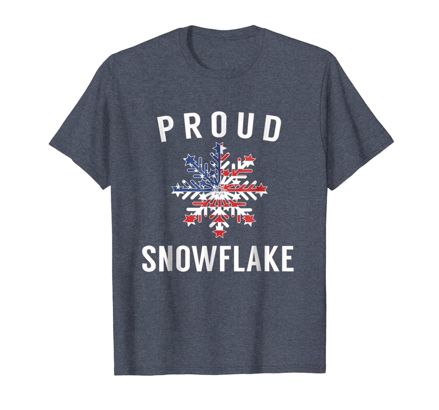 

proud snowflake - liberal democrat tshirt, White;black