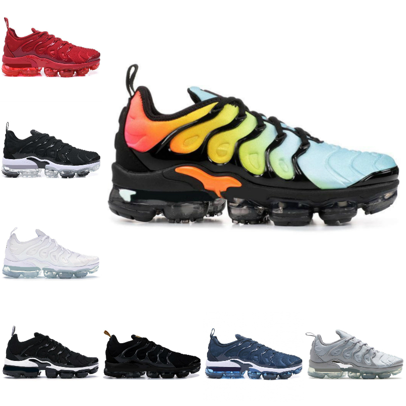 

2021 Sale TN Plus Mens Running Shoes Sherbet Pink Sea Triple Black White Red Voltage Purple USA Lemon Lime Bumblebee Be True Trainers Sports Sneakers