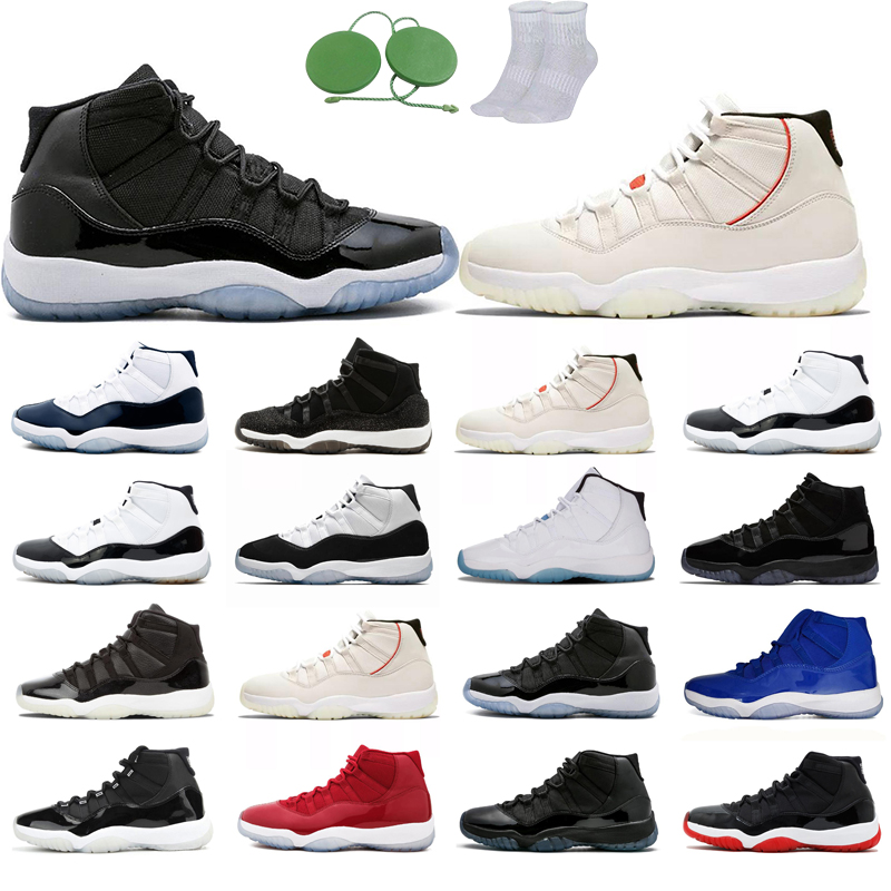 

11s fashion basketball shoes man PRM Heiress Midnight Navy blue 72-10 gym red space jam Platinum Tint Prom Night Legend Concord 45 23 Bred High Gamma 25th Colorful, 25th anniversary
