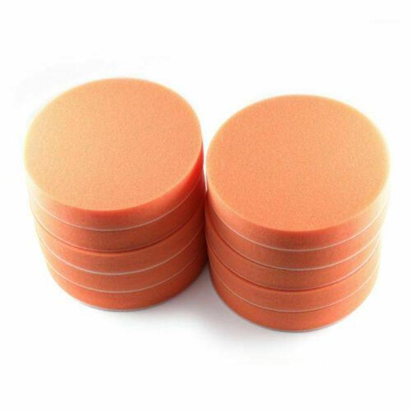 

Car Sponge 25mm Thick Polishing Pad 5inch Attachment Buffing Cleaning Orange Round