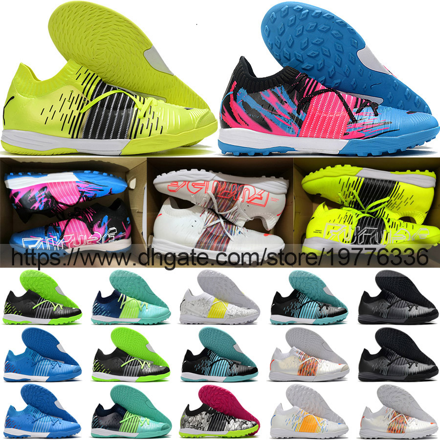 

send with bag Soccer Boots Future Z 1.1 TF IC Soft Leather Football Cleats Mens High Quality Comfortable Training Indoor Turf Soccer Shoes Size US7-11.5, Tf 9