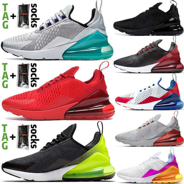 

Cushion 270 Running Shoes Mens Women Sports Trainers Triple Red Black White USA Platinum Jade 270s Run Sneakers Bred Rainbow 27c Breathable