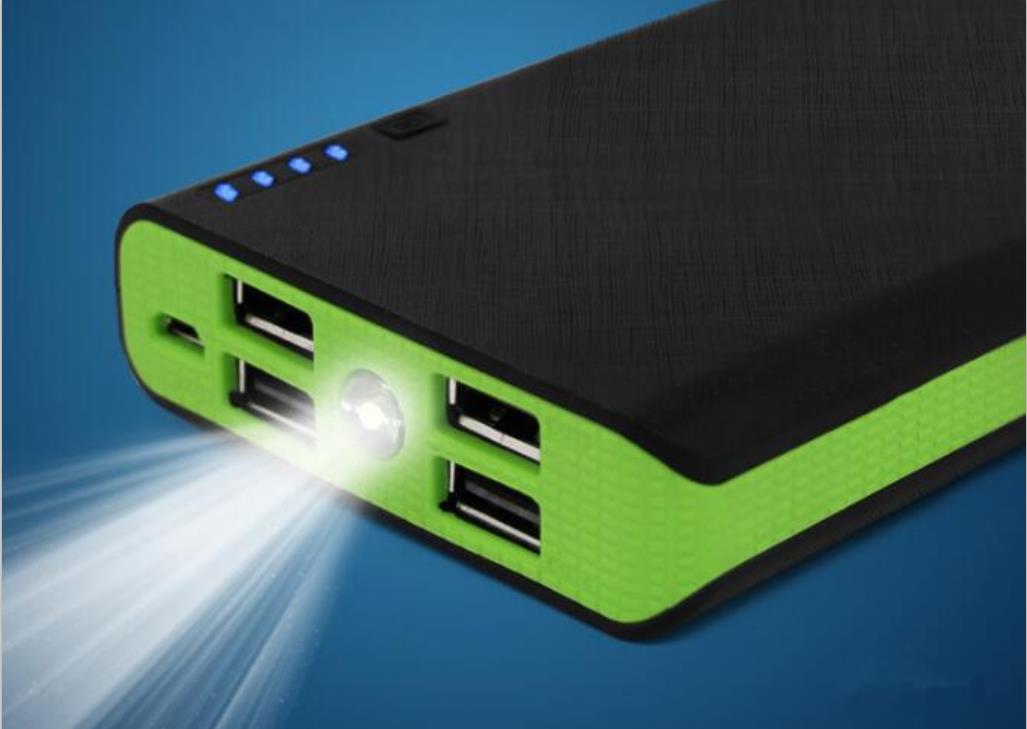 

20000mAh Power Bank 4 USB PowerBank External Backup Battery Chargers for Samsung iPhone HTC MP3