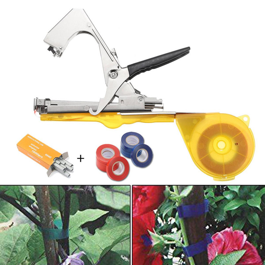 

Garden Tying Machine Tools Set Plant Branch Tied Twig Gun Strapping Tapetool for Vegetable Grape Tomato Cucumber Pepper Flower