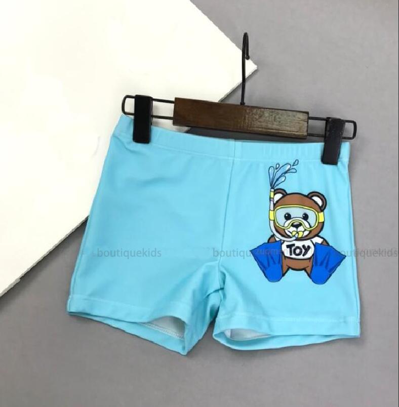 

Kids Swimwear 2021 Board Shorts Boys Summer Swim Child Cartoon Beach Pants Girls Short Baby letter print Fashion Casual, Blue